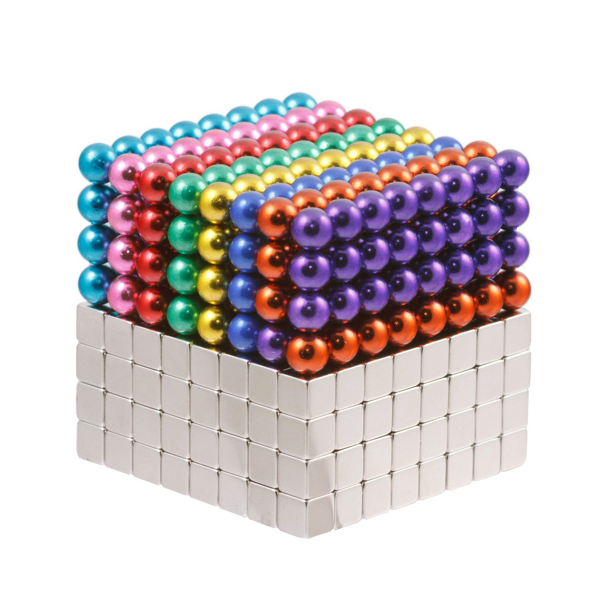 Forceberg Cube 512шт, 5мм, 256 стальные кубки + 256 шарики 8 цветов ...