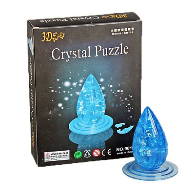 3D-Пазл "Капля" Голубая Crystal Puzzle