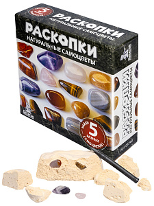 Набор для раскопок Натуральные самоцветы 5 артефактов