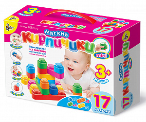Мягкий конструктор для малышей мини-кирпичики