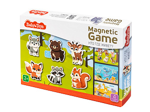 Магнитная игра Кто где живет? Baby Toys