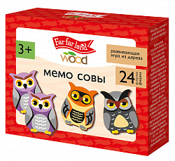Настольная игра МЕМО Совы Far far land wood 24 фишки